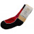 Surtex 50% merino dětské letní ponožky červené