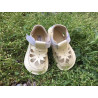 Dětské páskové sandálky Baby Bare Shoes barefoot IO Canary Summer, světle žluté