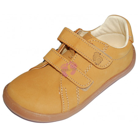Dětské barefoot boty Baby Bare Shoes Febo Spring Mustard Nubuk