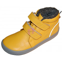 Dětské zimní barefoot boty Be Lenka Penguin - Yellow