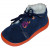 Dětské zimní kožené boty s membránou, nízké - BEDA BAREFOOT BLUE MANDARINE, BF 0001/MK