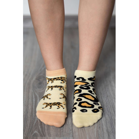 Veselé ponožky Be Lenka Leopard, krátké, kotníkové, barefoot