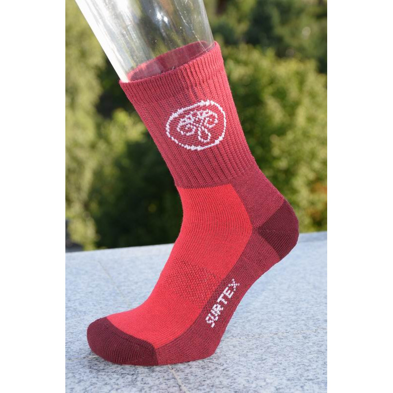 Surtex 80% merino dětské Aerobic ponožky červené