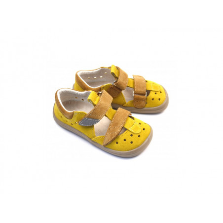 Dětské barefoot sandále  sandálky MAURO BF 0001/SD/W