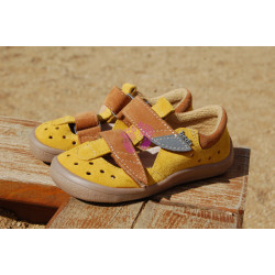 Dětské barefoot sandále  sandálky MAURO BF 0001/SD/W
