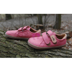 Dívčí celoroční barefoot boty Pegres BF54 Růžové