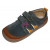 Celoroční dětské kožené boty Beda barefoot Oliver BF0001/W/N/PR2, na suchý zip