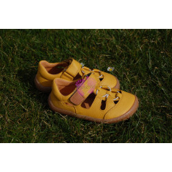 Dětské barefoot sandálky Froddo Yellow