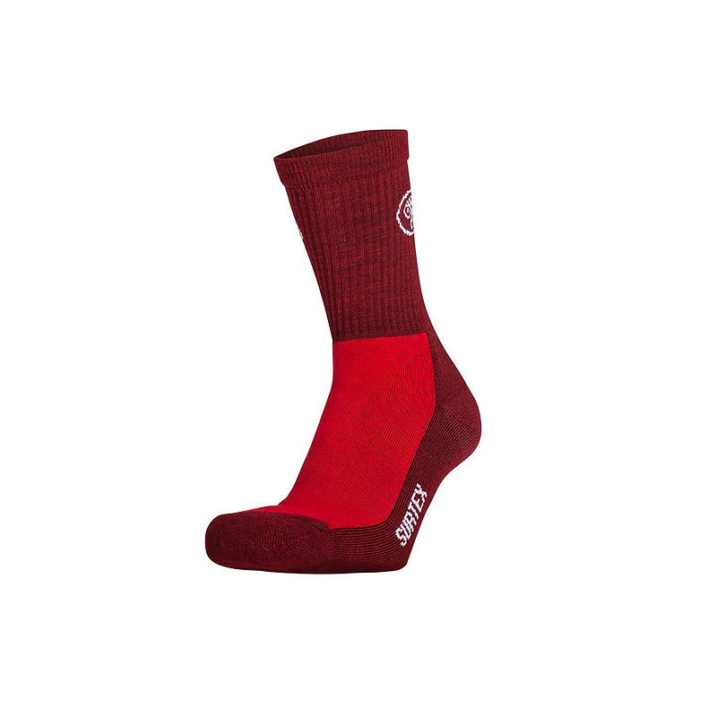 75% Merino ponožky Surtex s volným lemem, červené