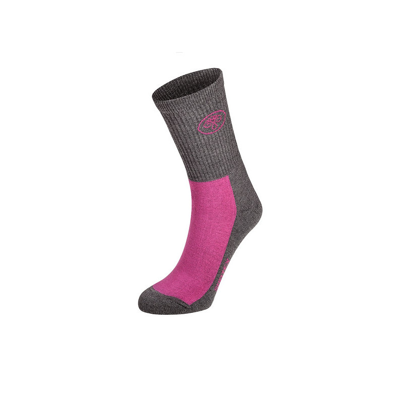 75% Merino ponožky Surtex s volným lemem, růžové