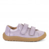 Dívčí obuv Froddo barefoot Lavender, třpytivé fialkové tenisky
