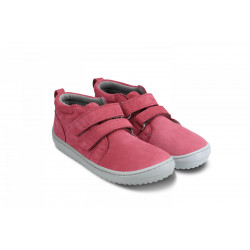 Dívčí barefoot boty Be Lenka Play - Raspberry Pink, kotníčkové na suchý zip