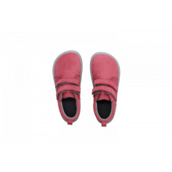 Dívčí barefoot boty Be Lenka Play - Raspberry Pink, kotníčkové na suchý zip